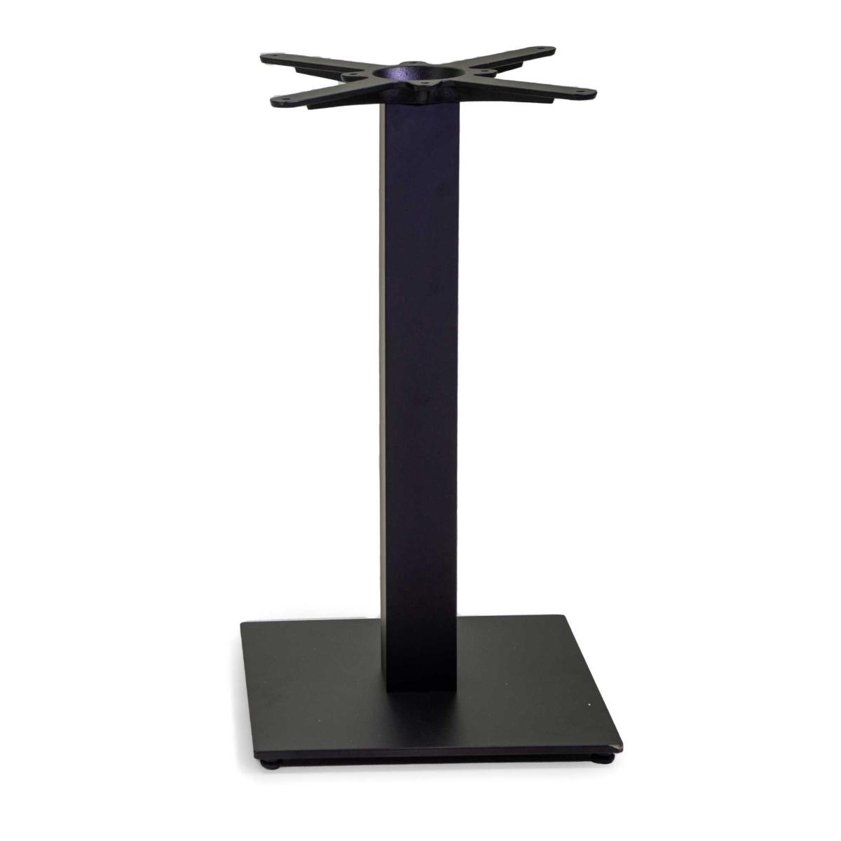 Base Tavolo Acciaio Top Ghisa Trevor Nero Quadro cm.40x40h72 | Vacchetti