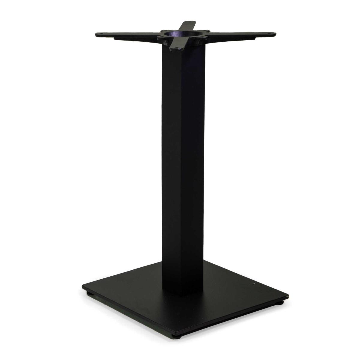 Base Tavolo Acciaio Top Ghisa Trevor Nero Quadro cm.40x40h72 | Vacchetti