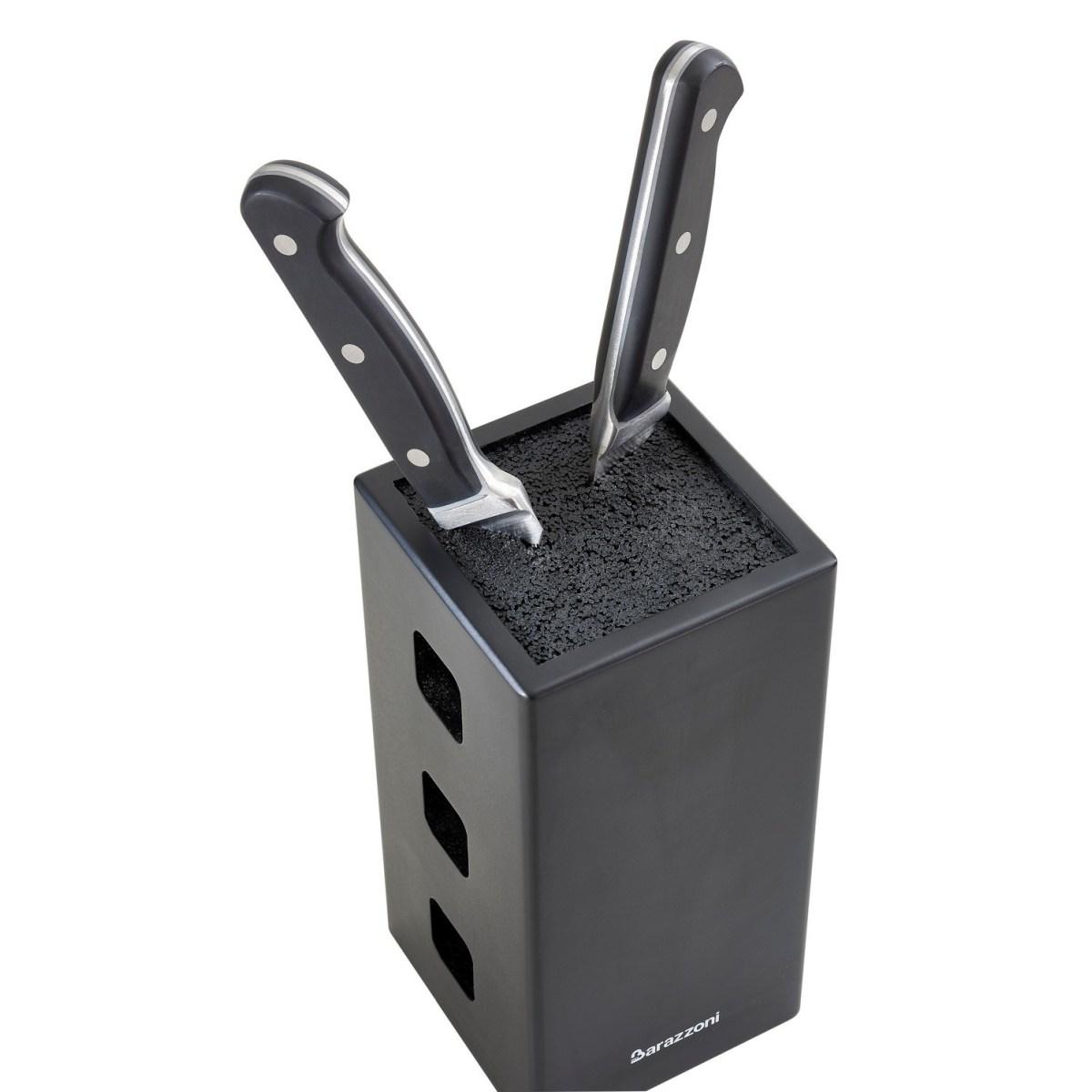 Ceppo Porta Coltelli Legno Nero (coltelli esclusi) | Barazzoni