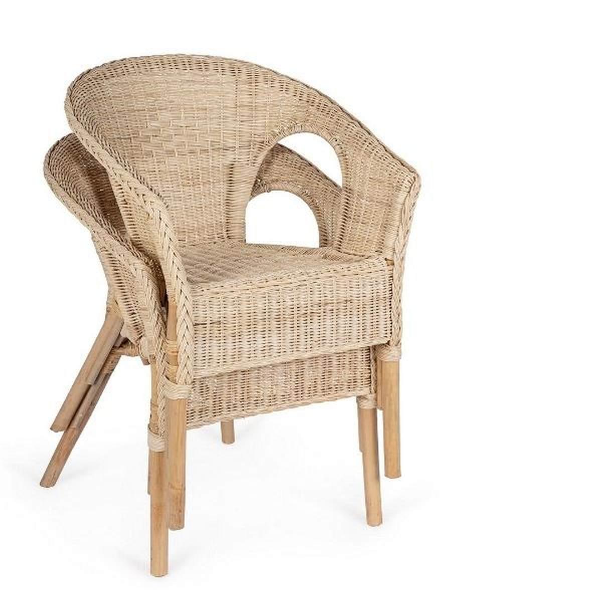 Poltrona Rattan Alliss senza Cuscino cm.74 | Bizzotto