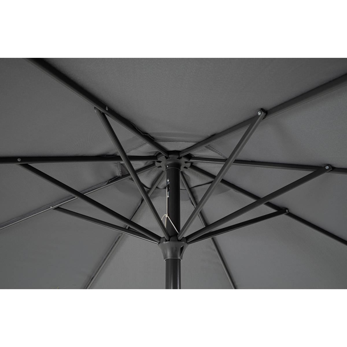 Ombrellone Alluminio Kalife 3x2,42 Antracite Palo Centrale | Bizzotto