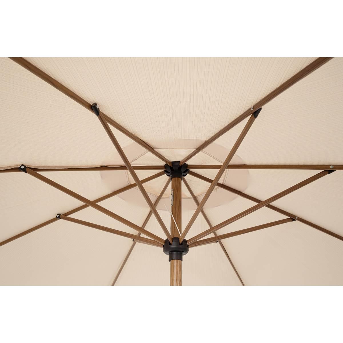Ombrellone Alluminio Palinuro 3x2,46 Sabbia Palo Centrale | Bizzotto
