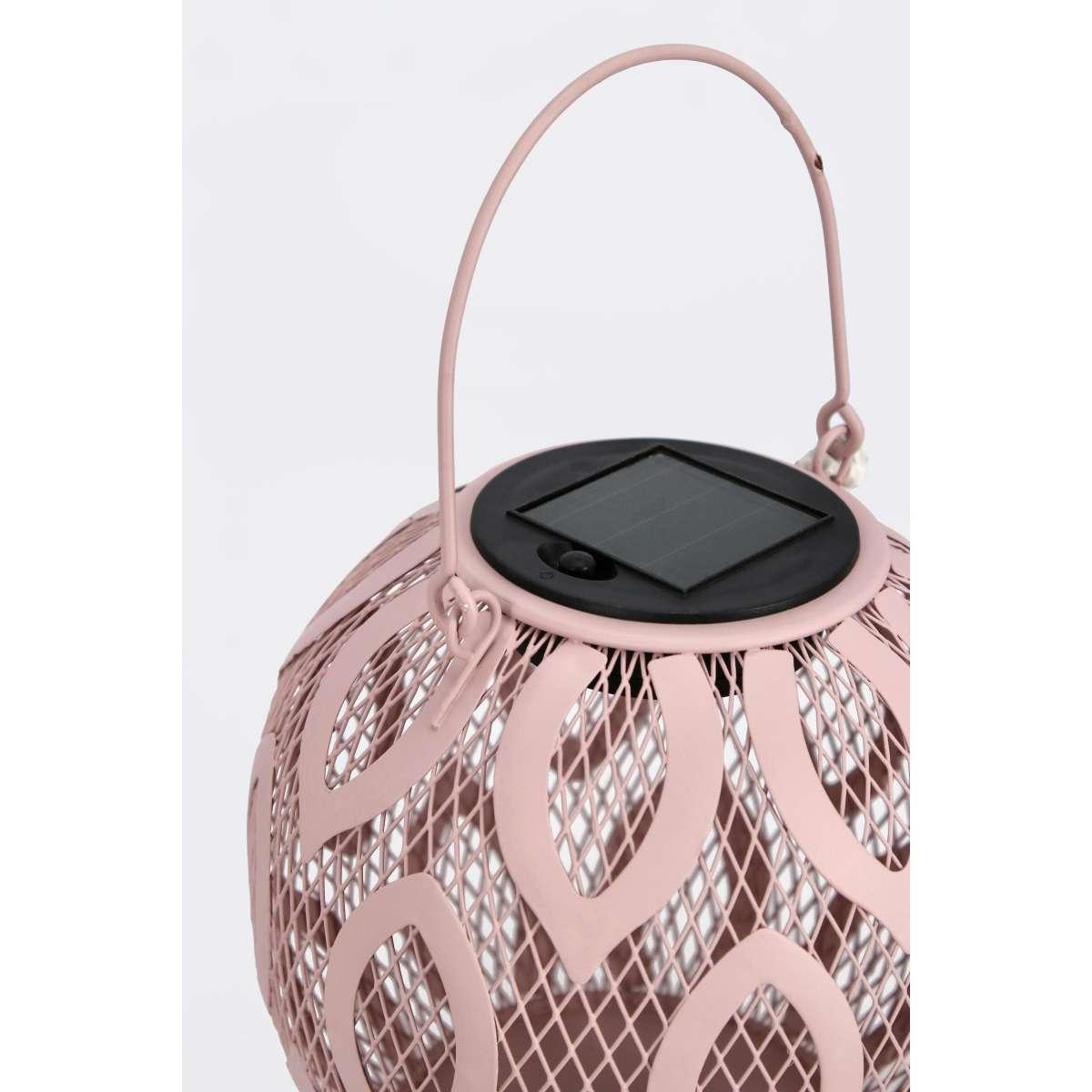 Lanterna Solare Metallo Krizia cm.15 Assortito 3 Colori | Bizzotto