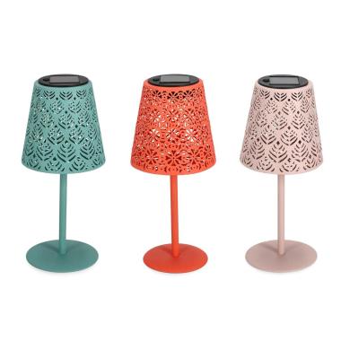 Lanterna Solare Metallo Krizia cm.27,5 Assortito 3 Colori | Bizzotto