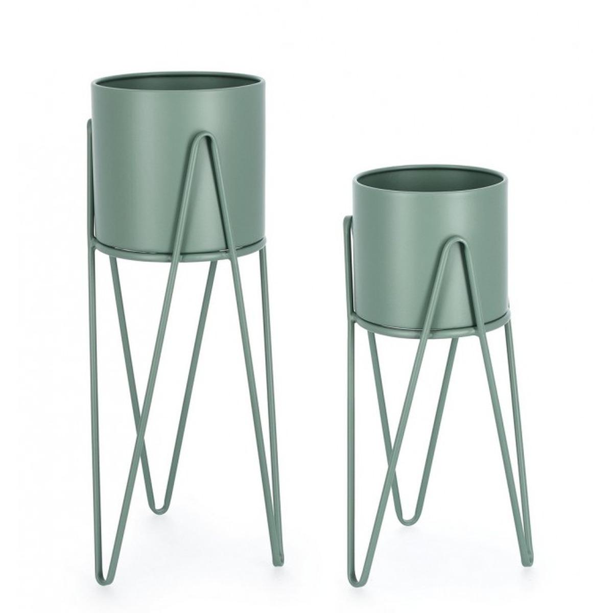 Portavaso Madelyn Tondo Verde Salvia cm.ÃƒÂ˜23x57 | Bizzotto