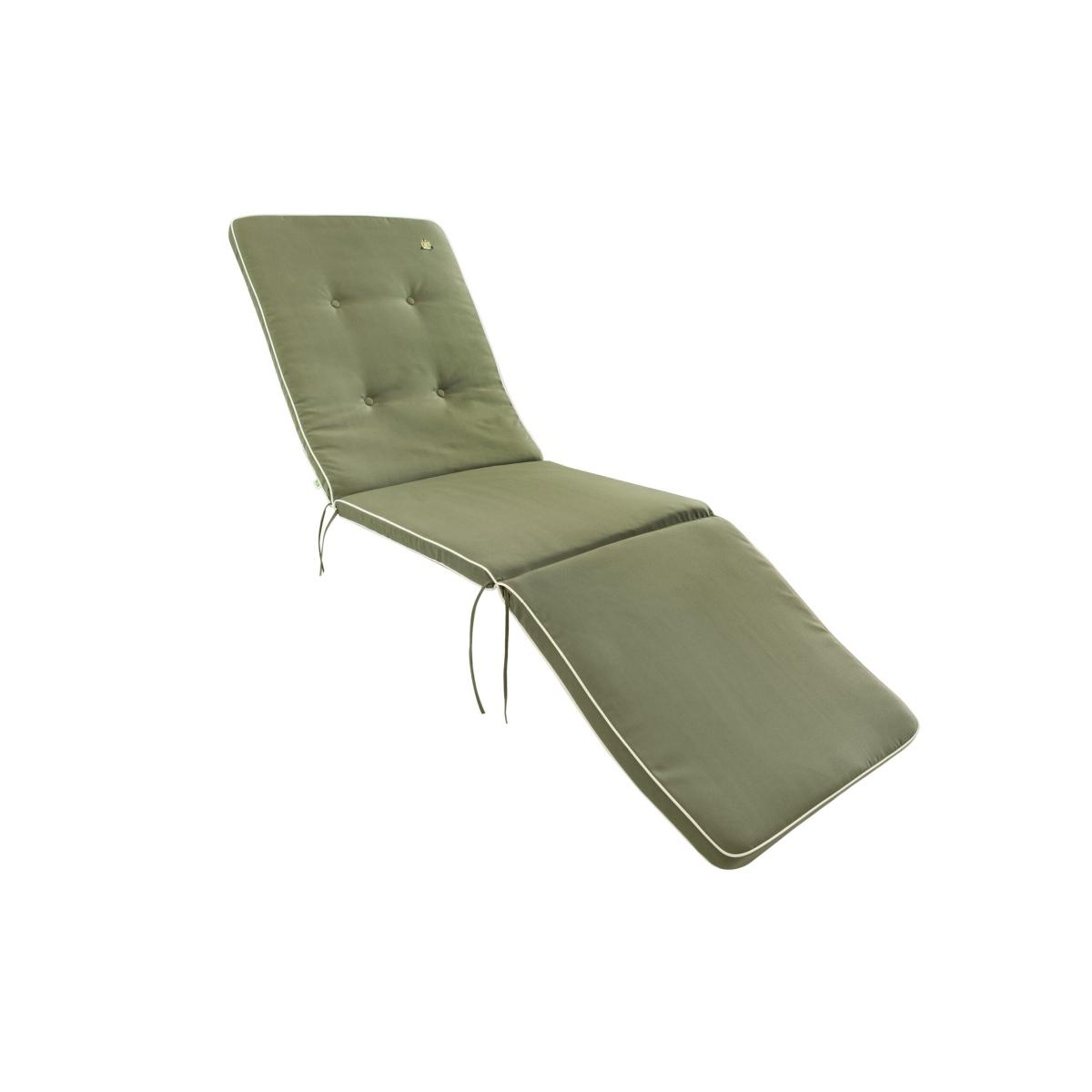 Cuscino Lettino 63X200 Verde con Bordo | Re Garden