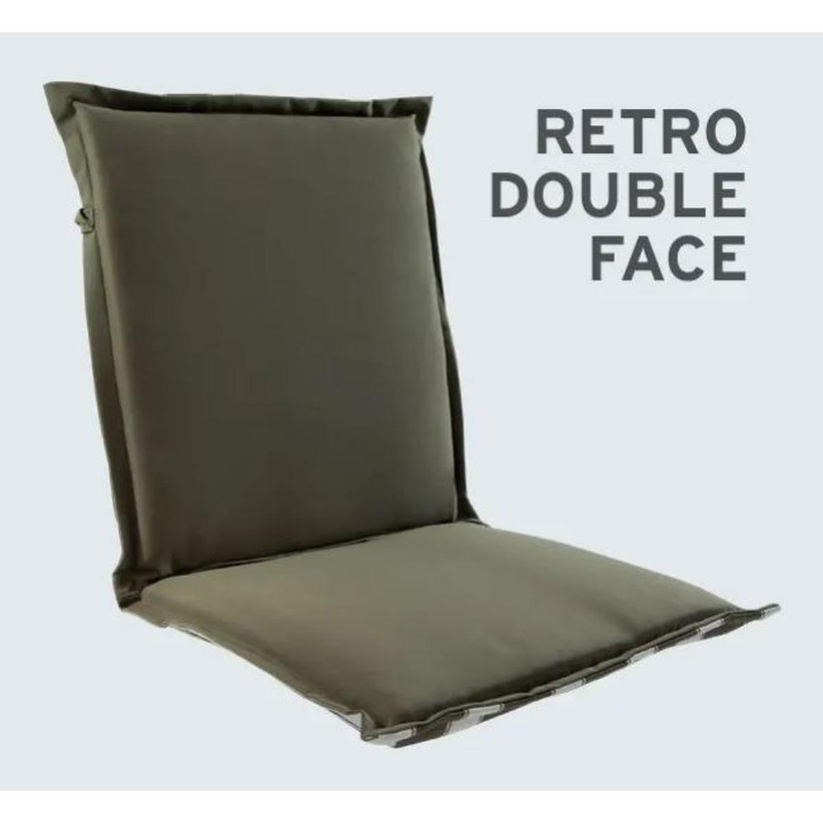 Cuscino Poltrona Alta 46x114 Capri Verde con Volant | Re Garden