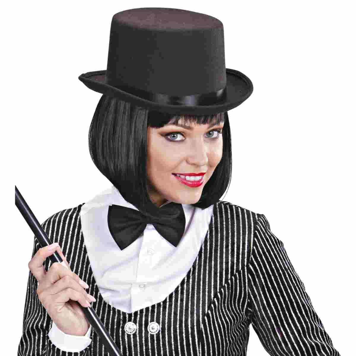 Cappello Cilindro Nero Feltro Spesso |Widmann