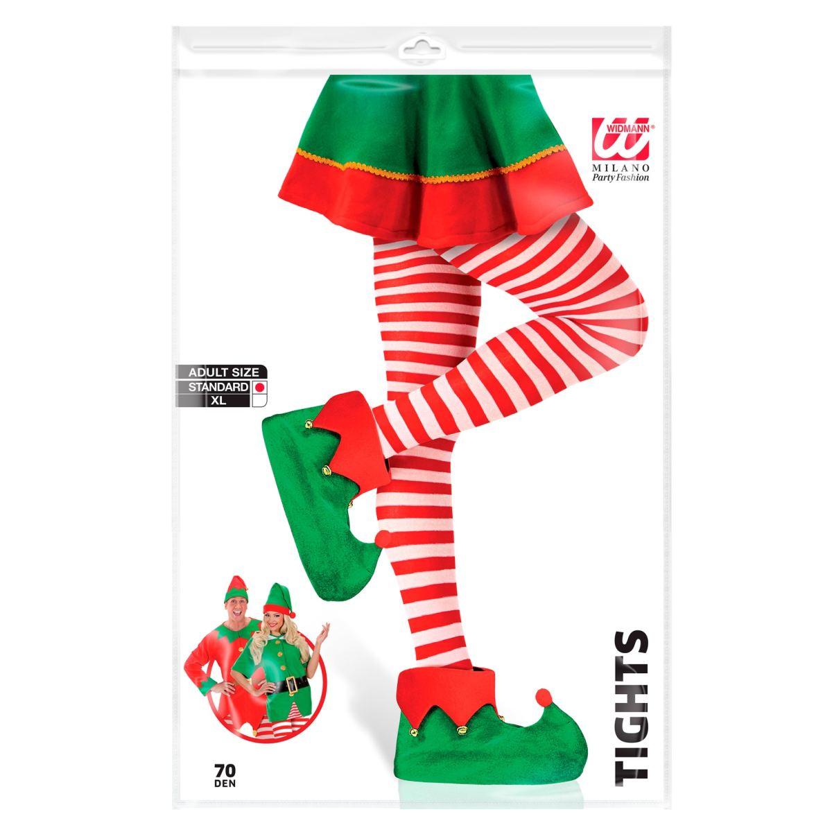 Collant Righe Bianche e Rosse |Widmann