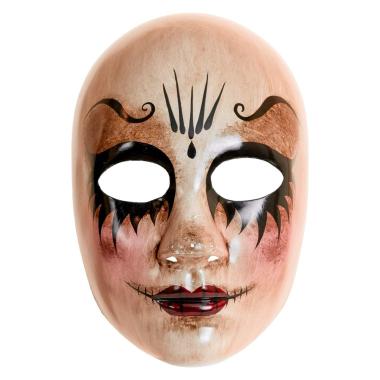 Maschera Viso PVC Horror Commedia dell'Arte Inquietante |Widmann