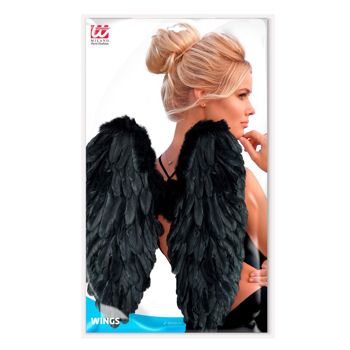 Ali Piumate Nere cm.50x50 |Widmann