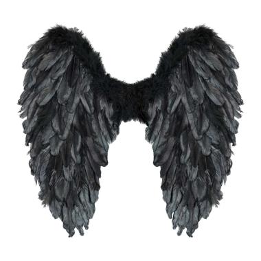 Ali Piumate Nere cm.50x50 |Widmann