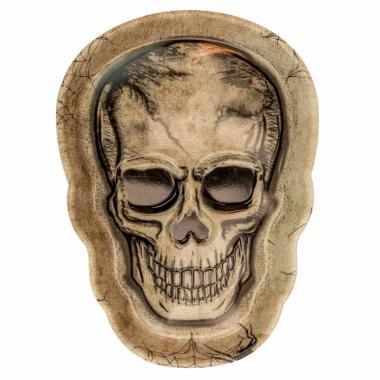 Vassoio Halloween PVC con Teschio cm.25x18 |Widmann