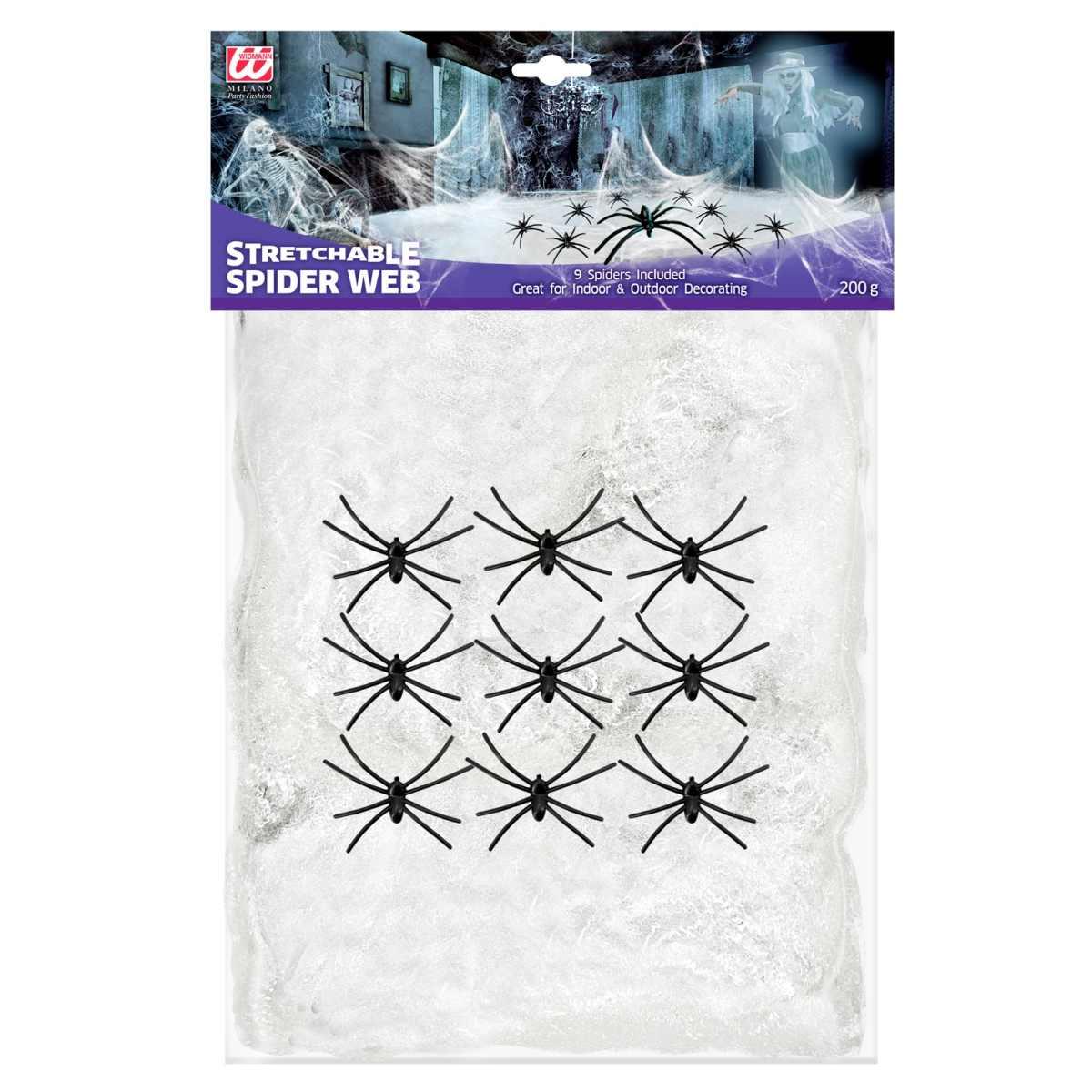 Ragnatela Bianca con Ragni gr.200 |Widmann