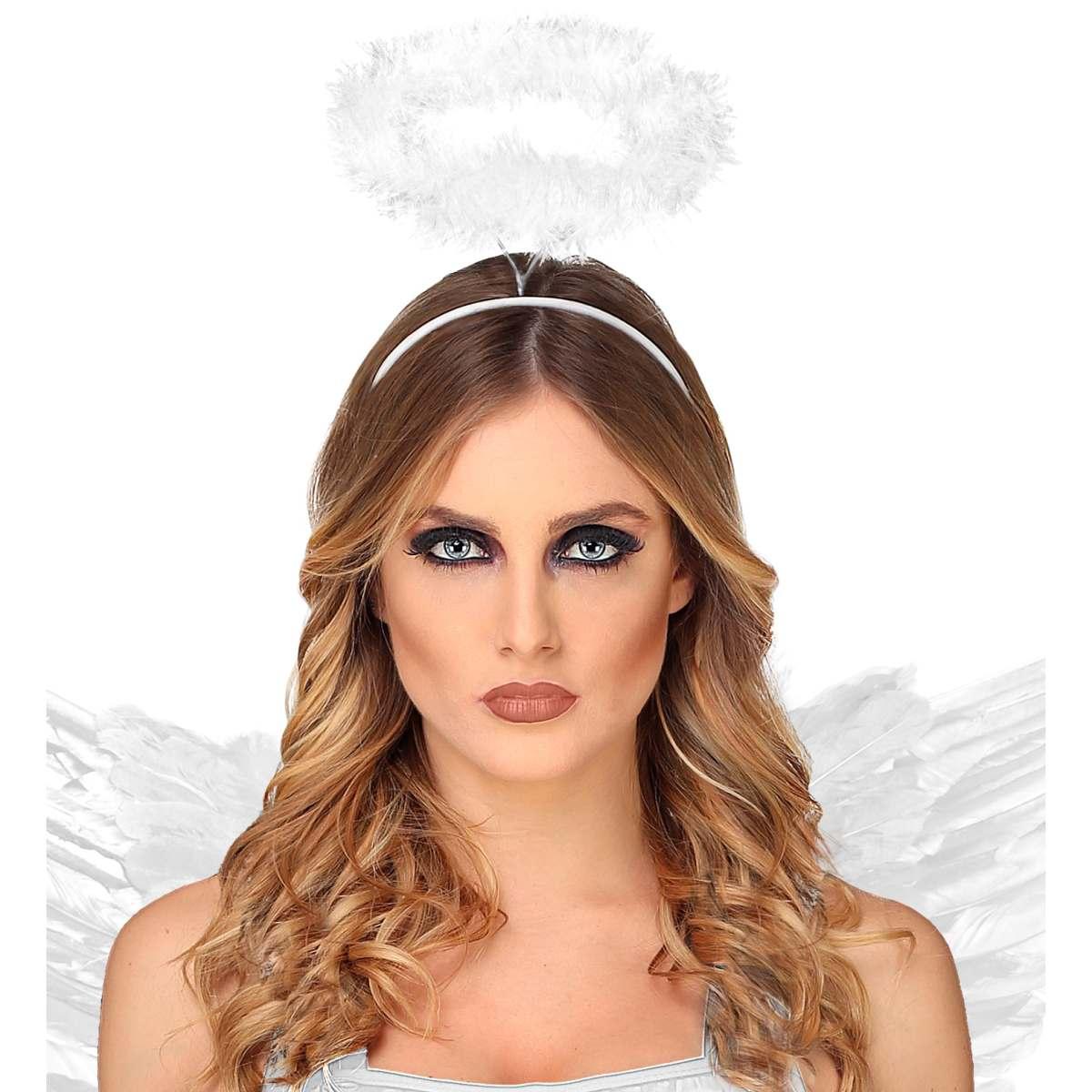 Cerchietto Angelo con Aureola Bianca Marabout |Widmann