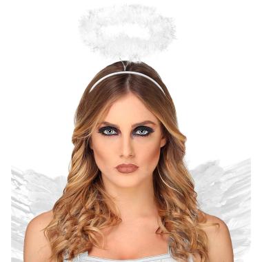 Cerchietto Angelo con Aureola Bianca Marabout |Widmann