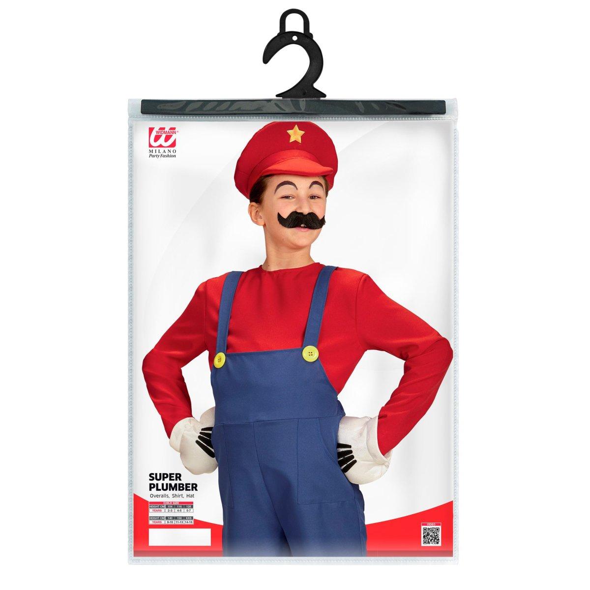 Costume Tuta Idraulico Blu Salopette |Widmann