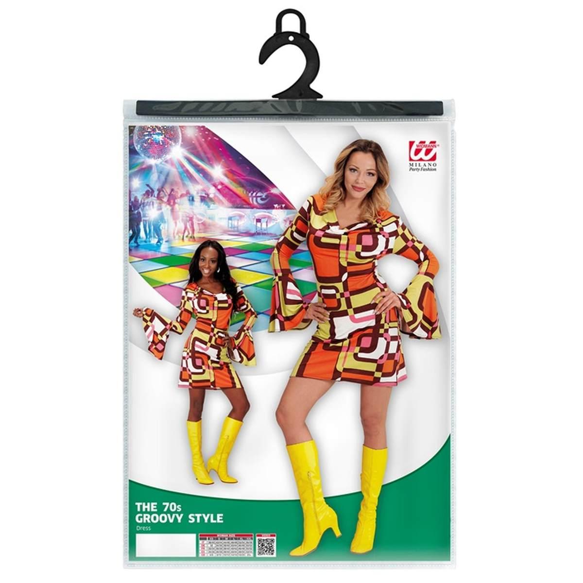 Costume Abito Anni '70/'80 Verde Quadri Tubes |Widmann