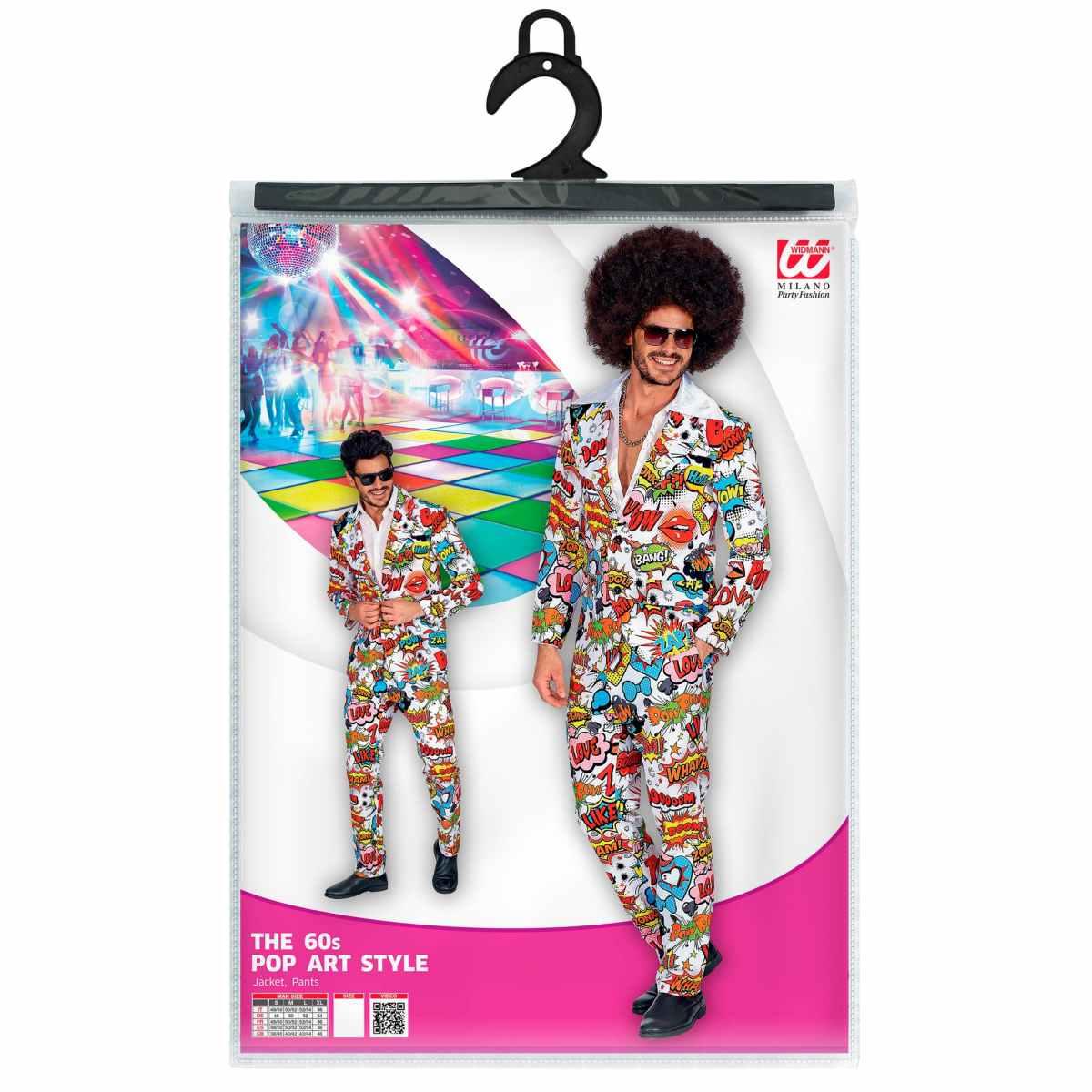 Costume Completo Anni '70/'80 Pop Art |Widmann