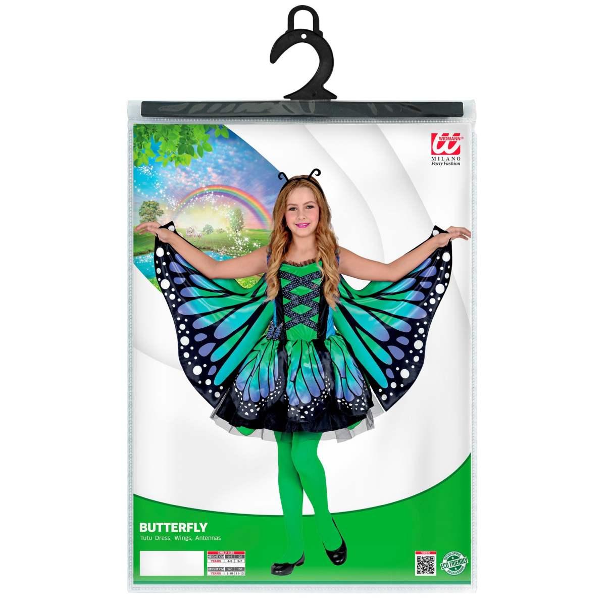 Costume Farfalla Verde |Widmann