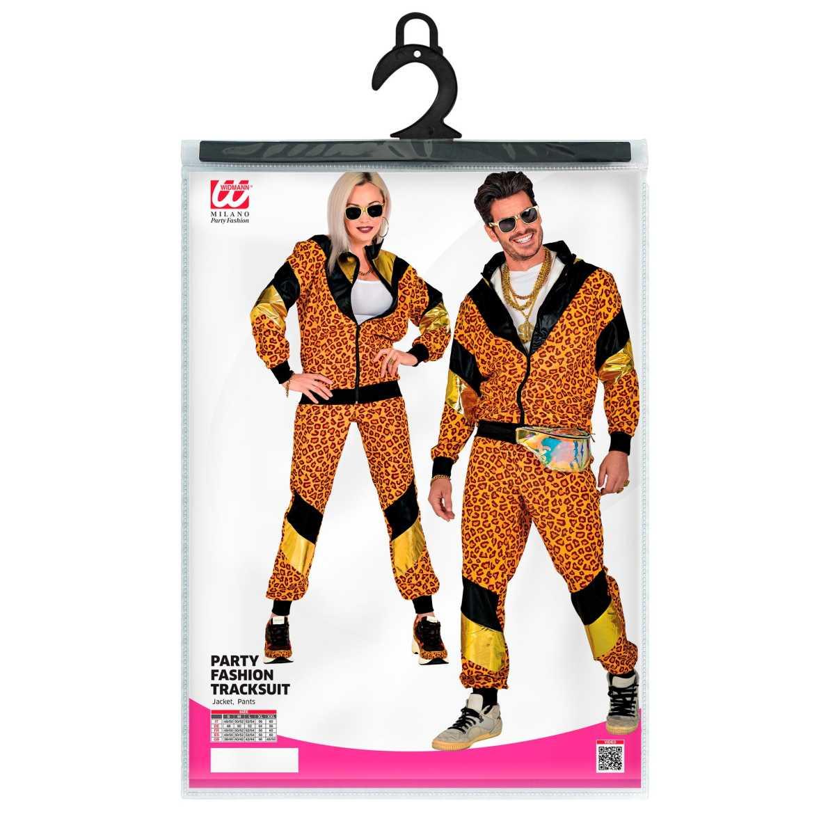 Costume Tuta Anni '70/'80 Dance Leopardata |Widmann