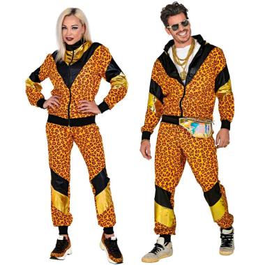 Costume Tuta Anni '70/'80 Dance Leopardata |Widmann