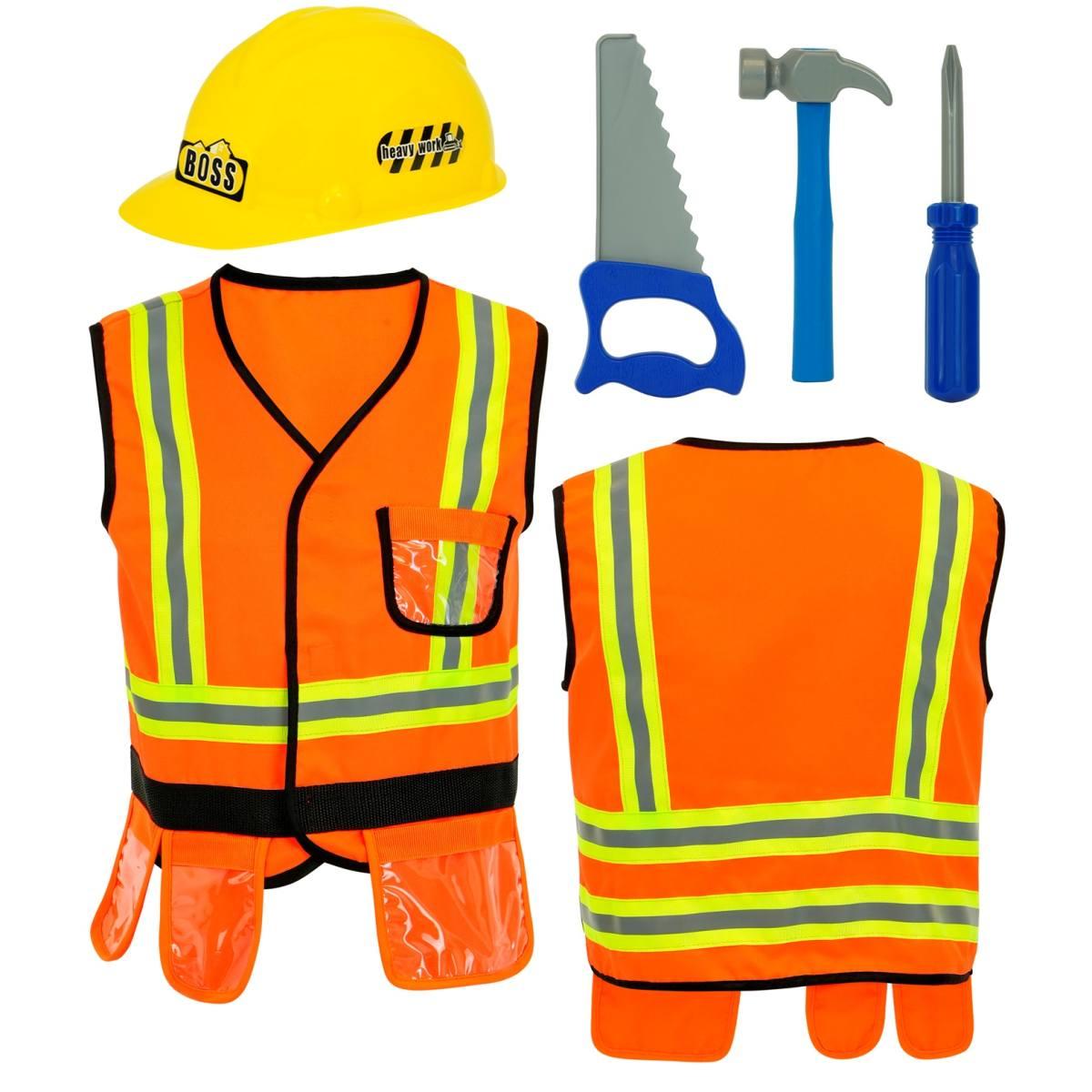 Costruttore Gilet Casco Attrezzi Set pz.5 |Widmann