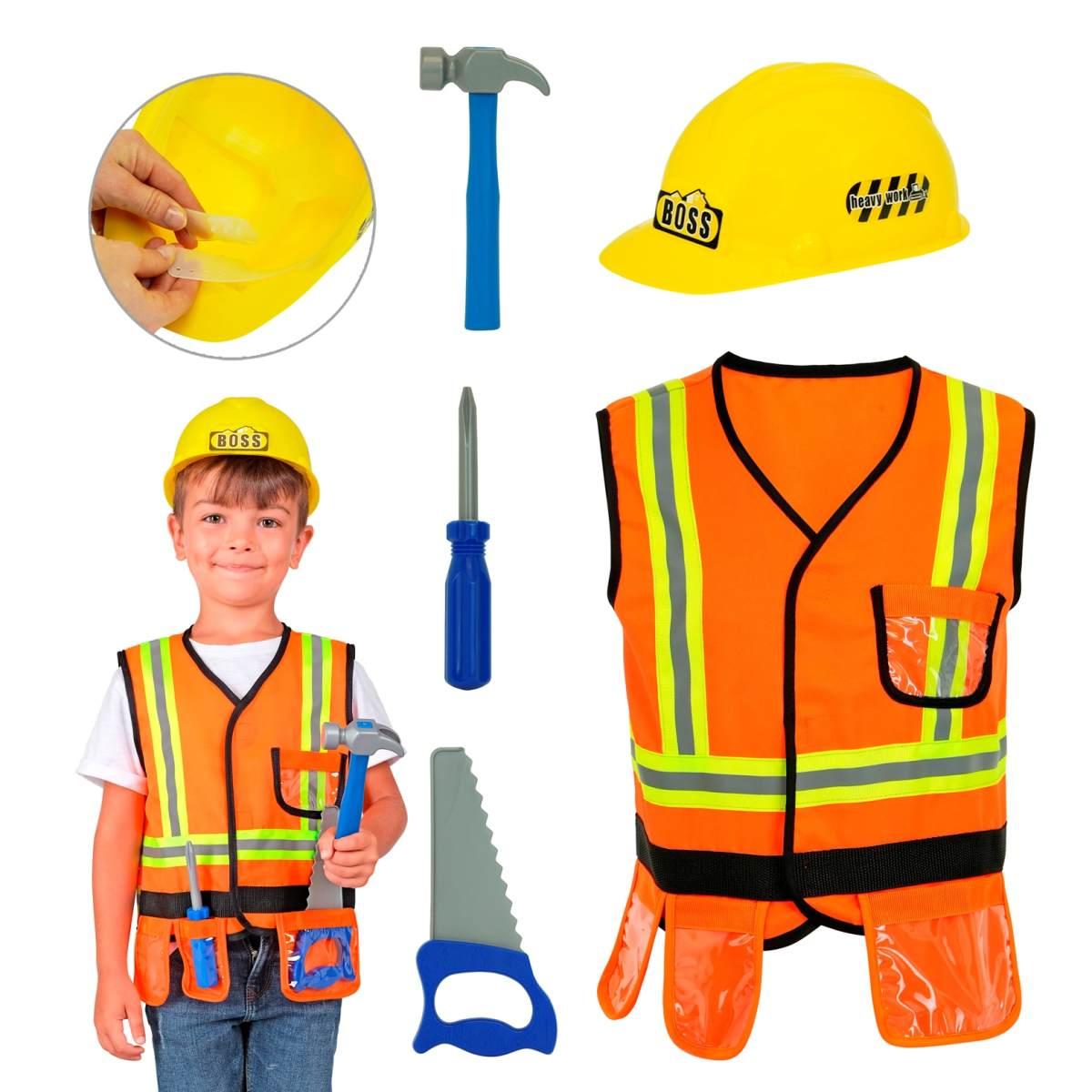 Costruttore Gilet Casco Attrezzi Set pz.5 |Widmann