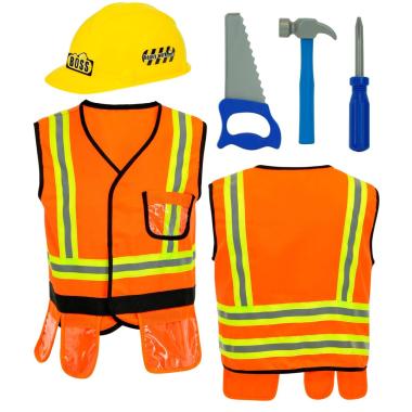 Costruttore Gilet Casco Attrezzi Set pz.5 |Widmann