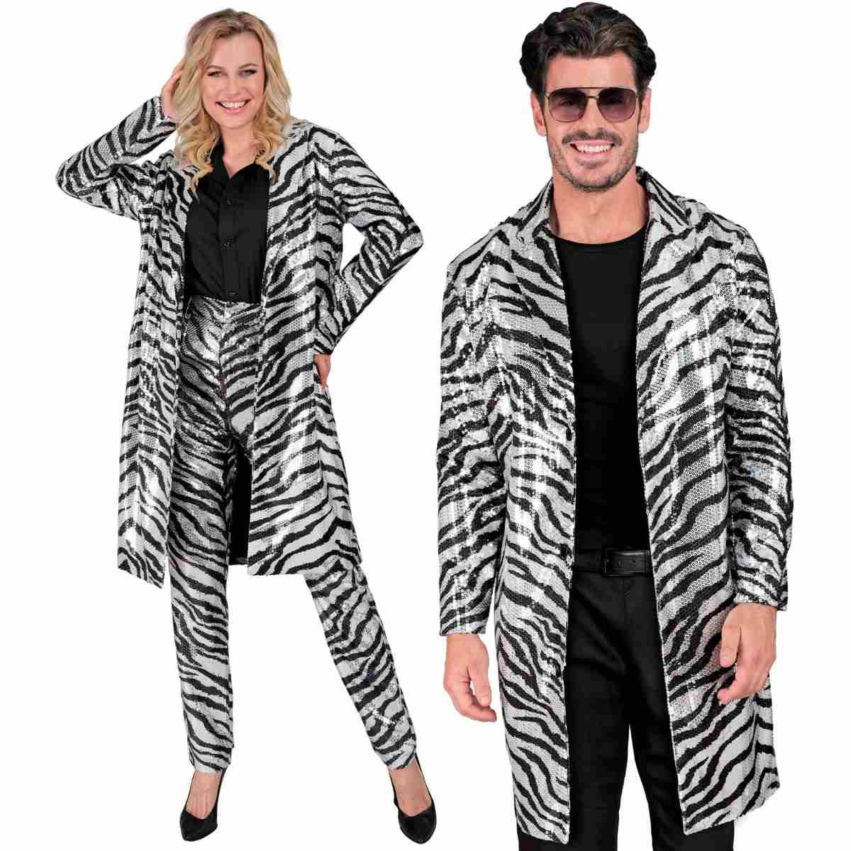 Cappotto Party Disco Animalier Zebra |Widmann