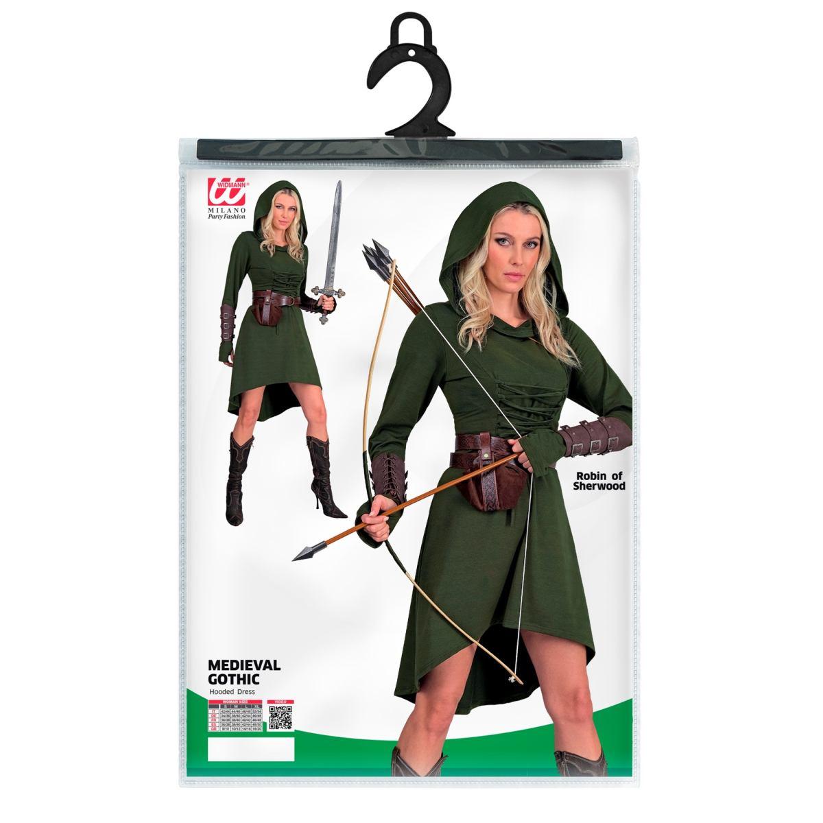 Costume Gotica Medievale Verde |Widmann