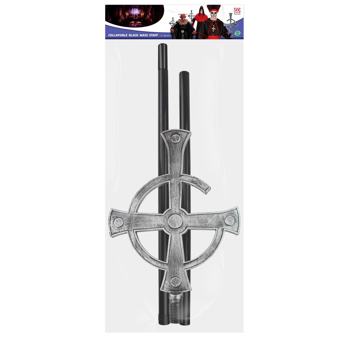 Bastone PVC Messa Nera cm.145 |Widmann