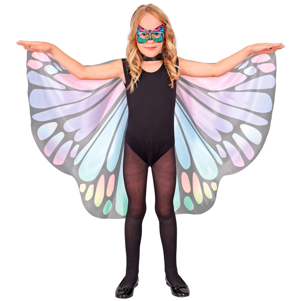 Ali Farfalla Rosa Viola con Maschera cm.100x70 |Widmann