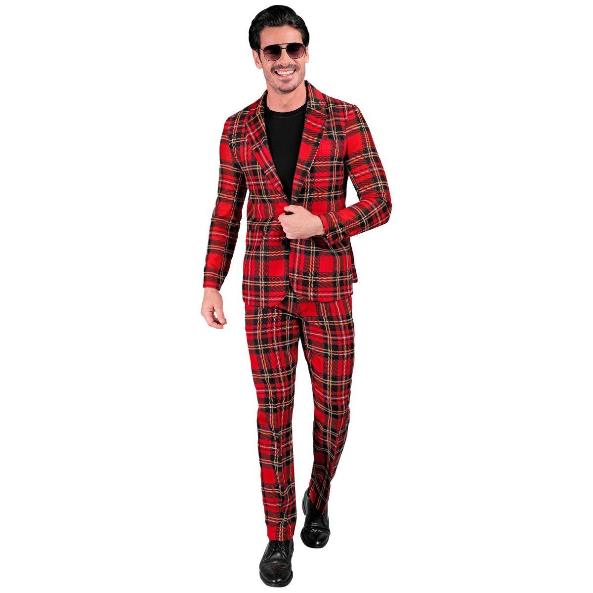 Costume Completo Tartan Rosso |Widmann