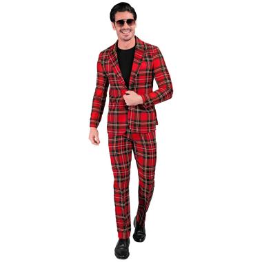 Costume Completo Tartan Rosso |Widmann