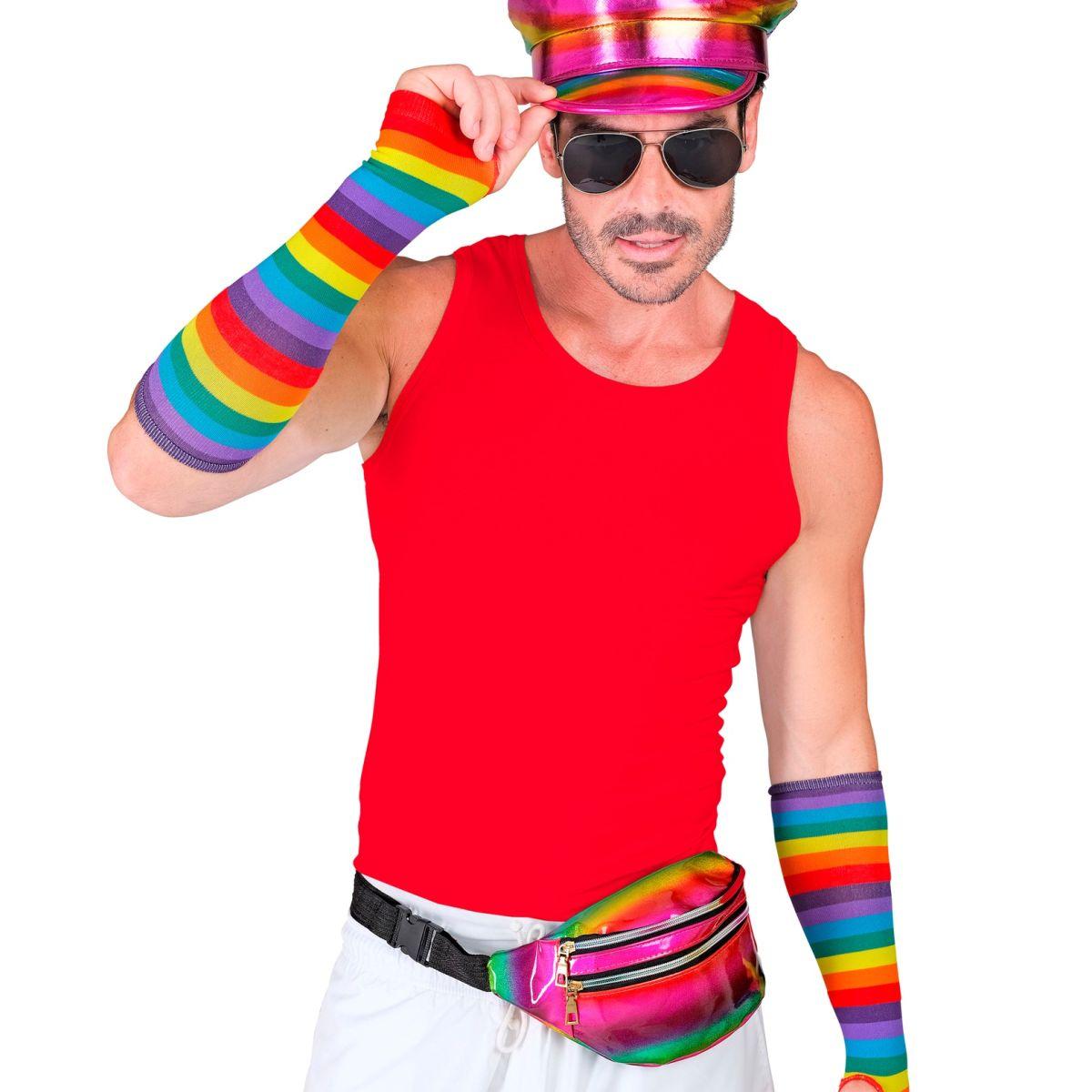 Borsa Marsupio Multicolor Arcobaleno Olografico |Widmann