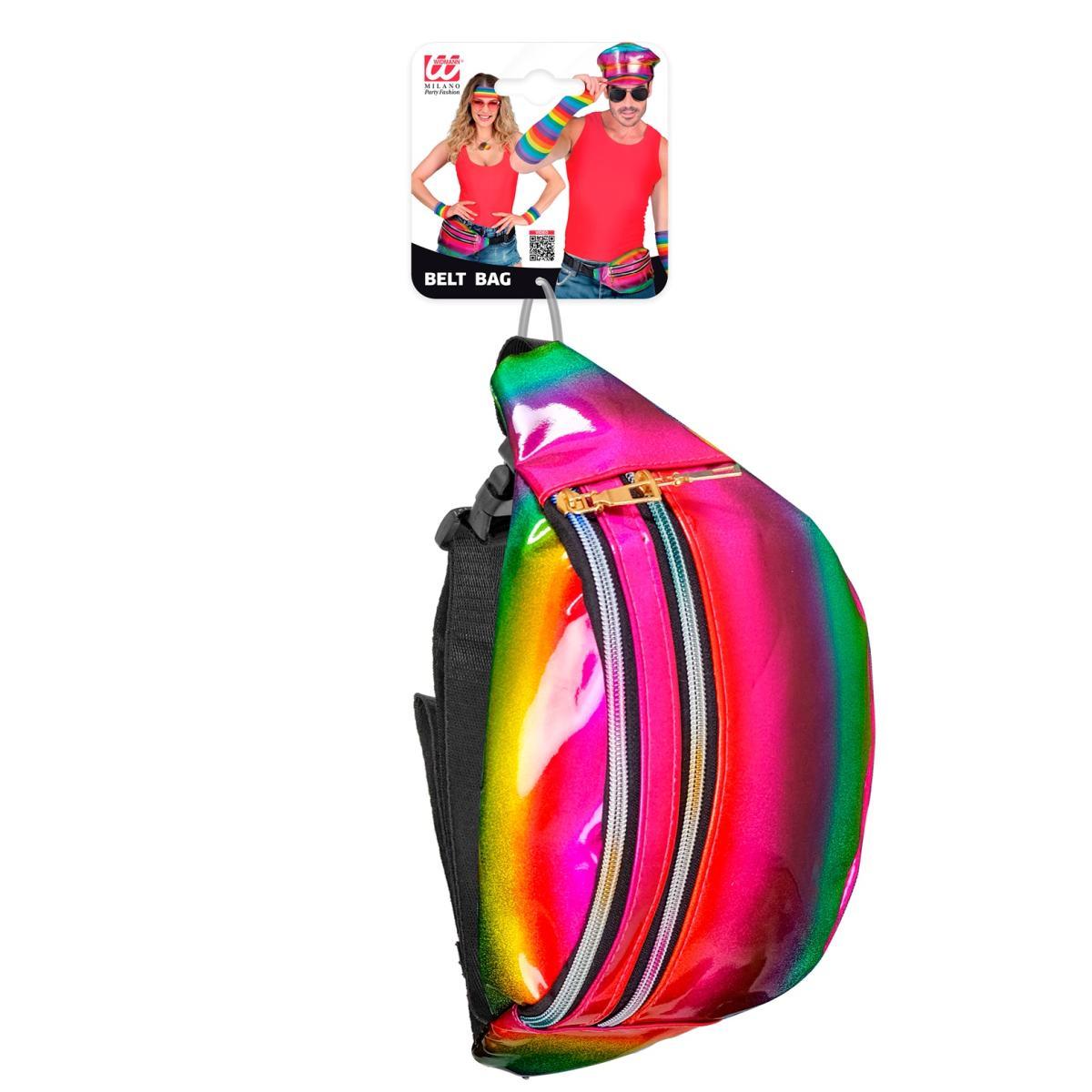 Borsa Marsupio Multicolor Arcobaleno Olografico |Widmann