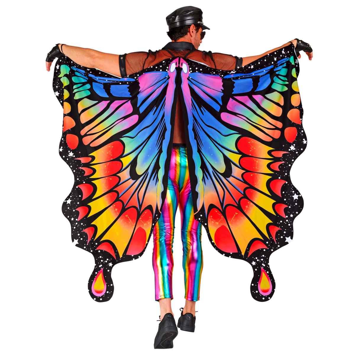 Ali Farfalla Multicolor Arcobaleno cm.175x140 |Widmann