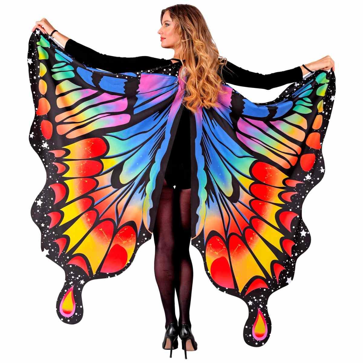 Ali Farfalla Multicolor Arcobaleno cm.175x140 |Widmann