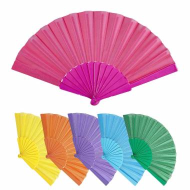 Ventaglio Tessuto Assortito 6 Colori |Widmann