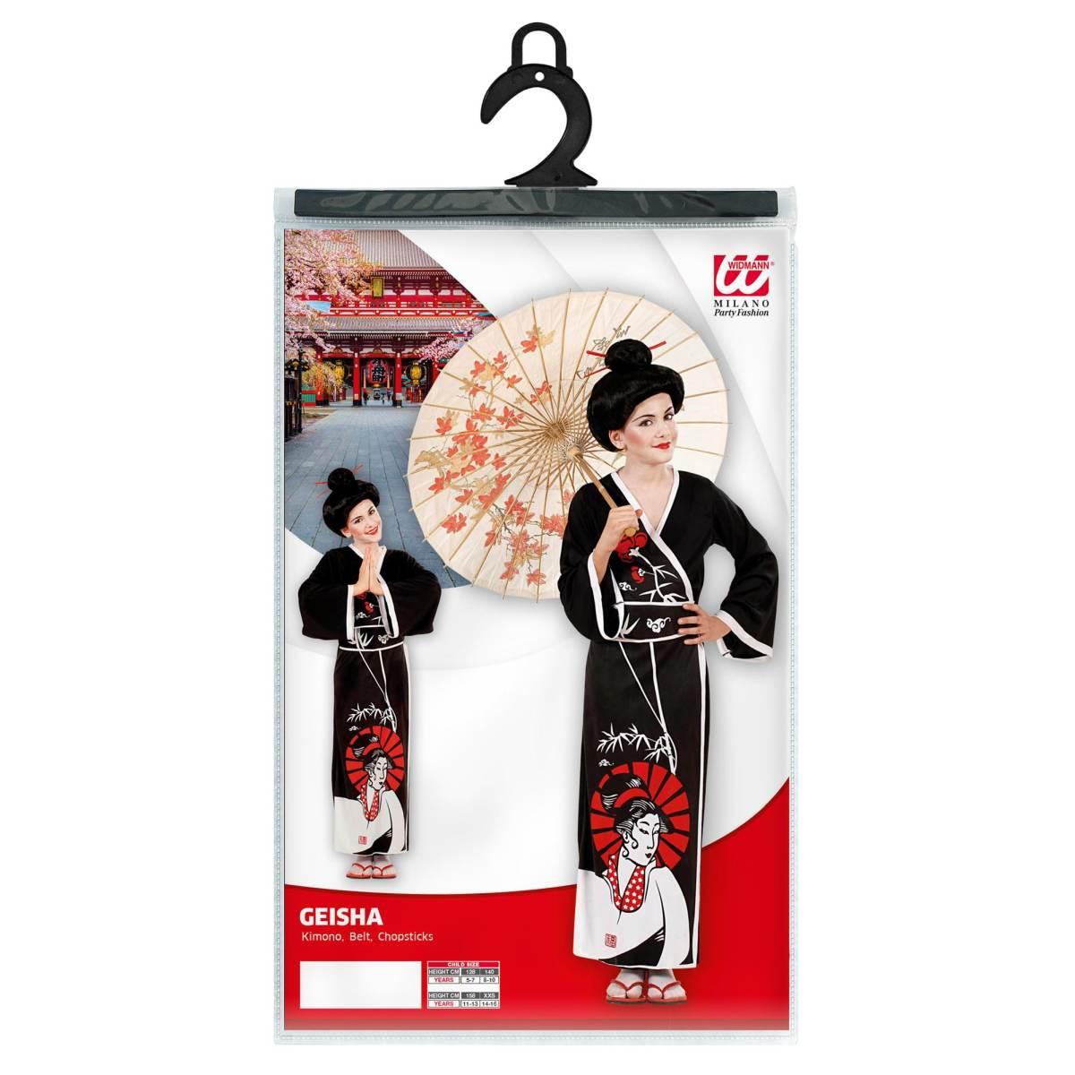 Costume Geisha Nero |Widmann