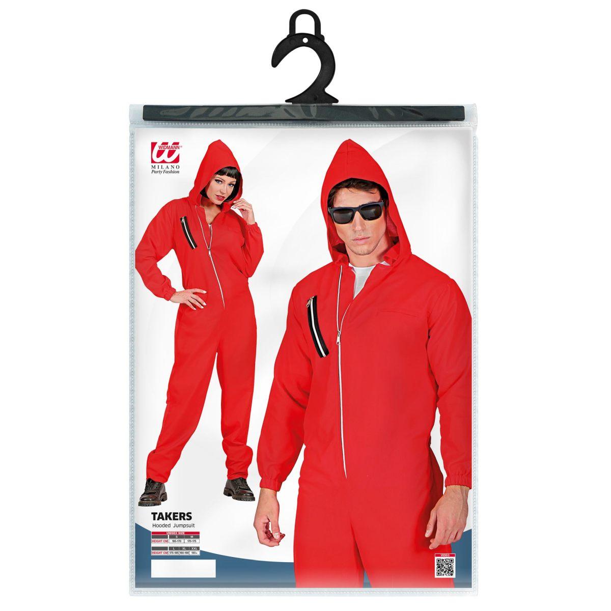 Costume Tuta Ladro Rossa |Widmann