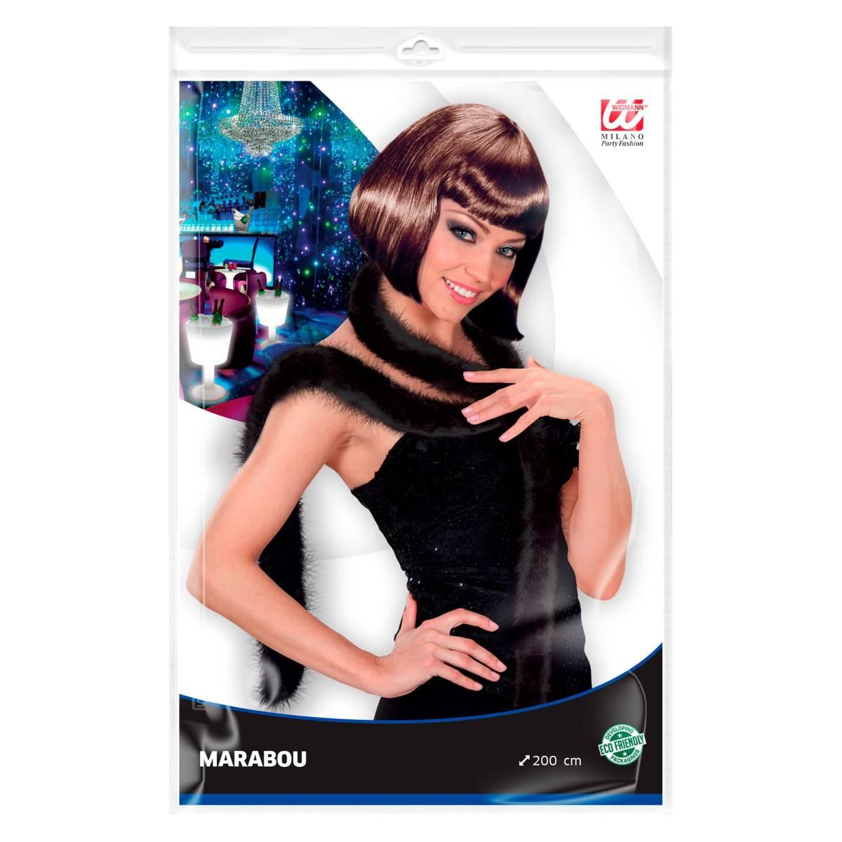 Boa di Marabout cm.200 Nero |Widmann