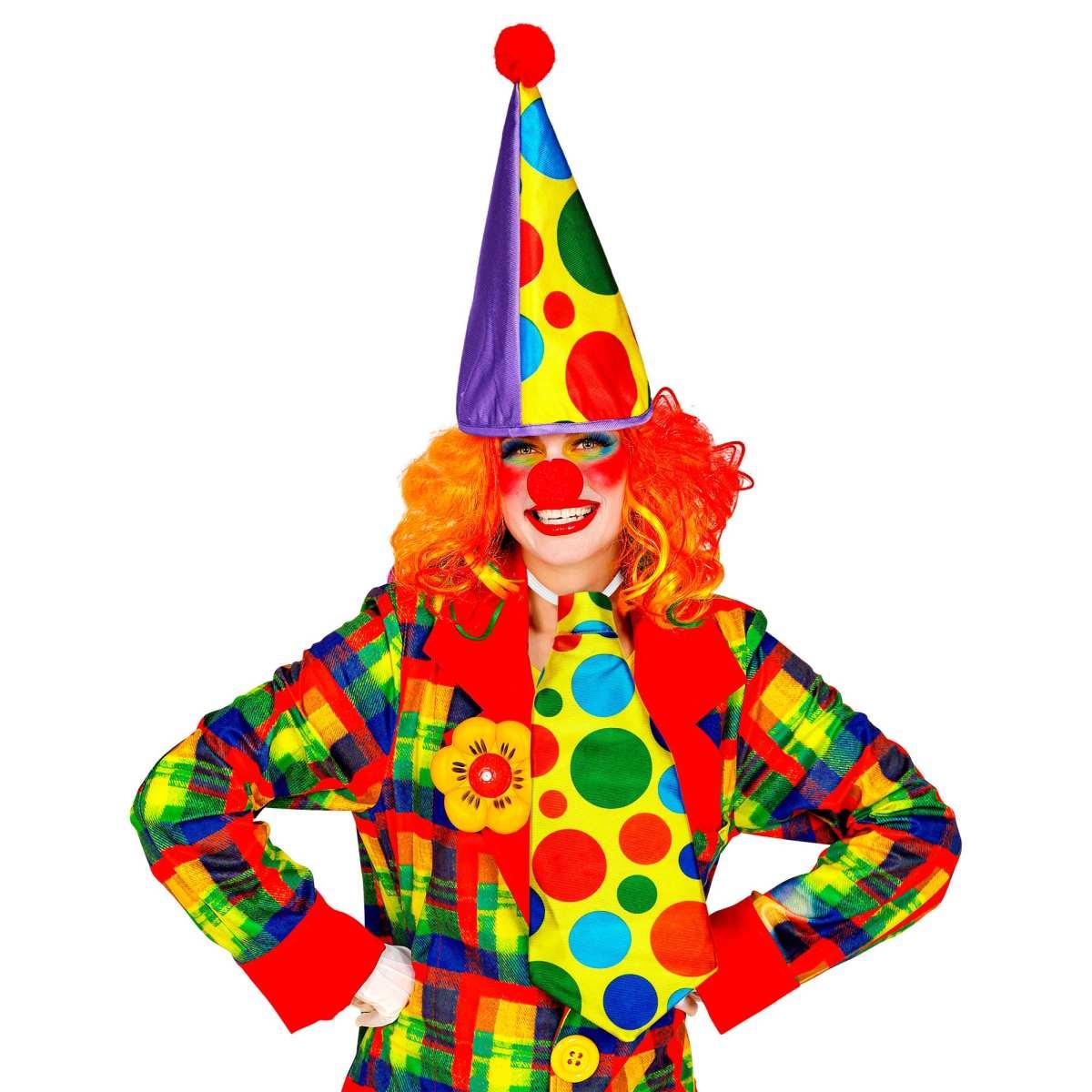 Clown Cappello Cravatta Naso Set pz.3 |Widmann