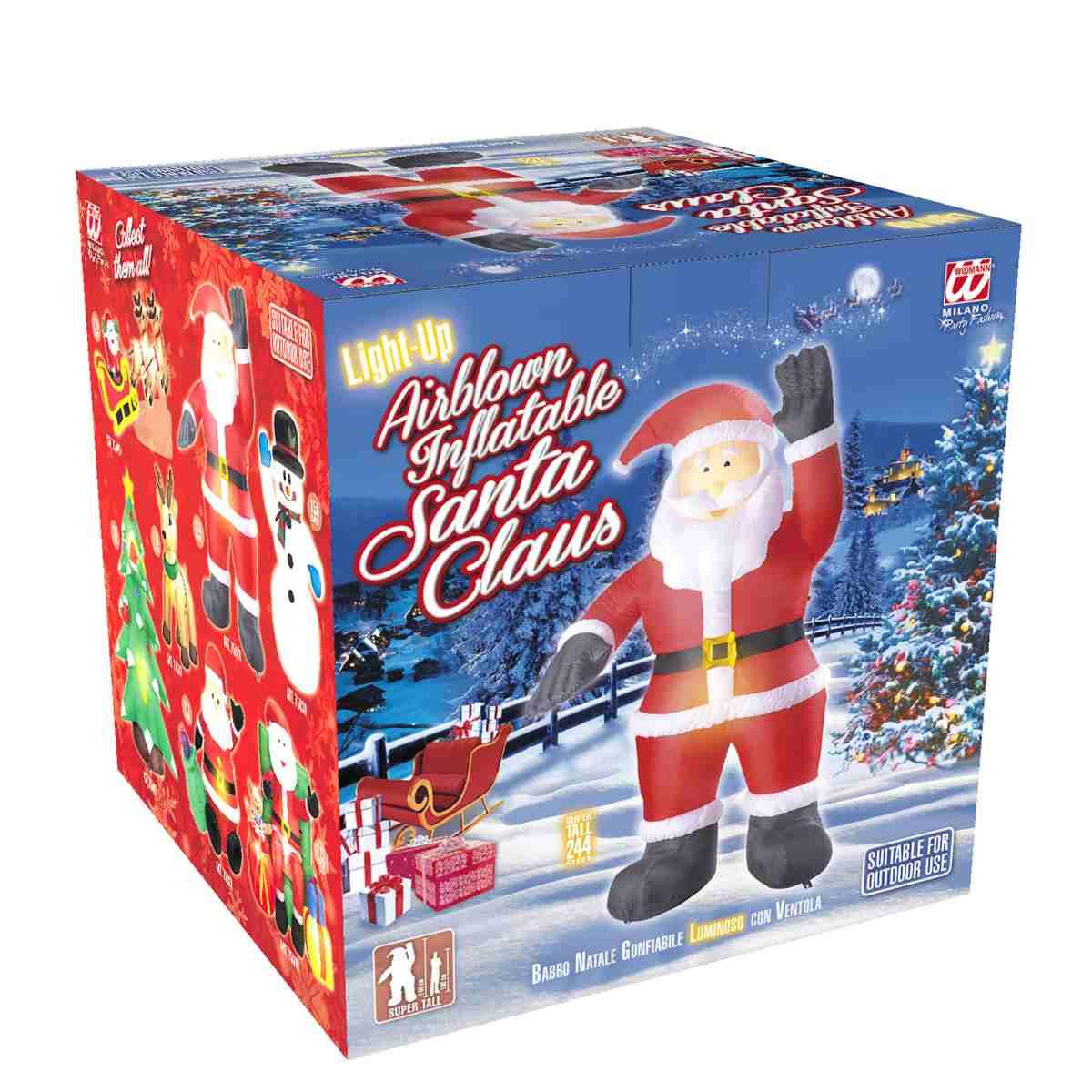 Decorazione Babbo Natale Gonfiabile cm.244 |Widmann