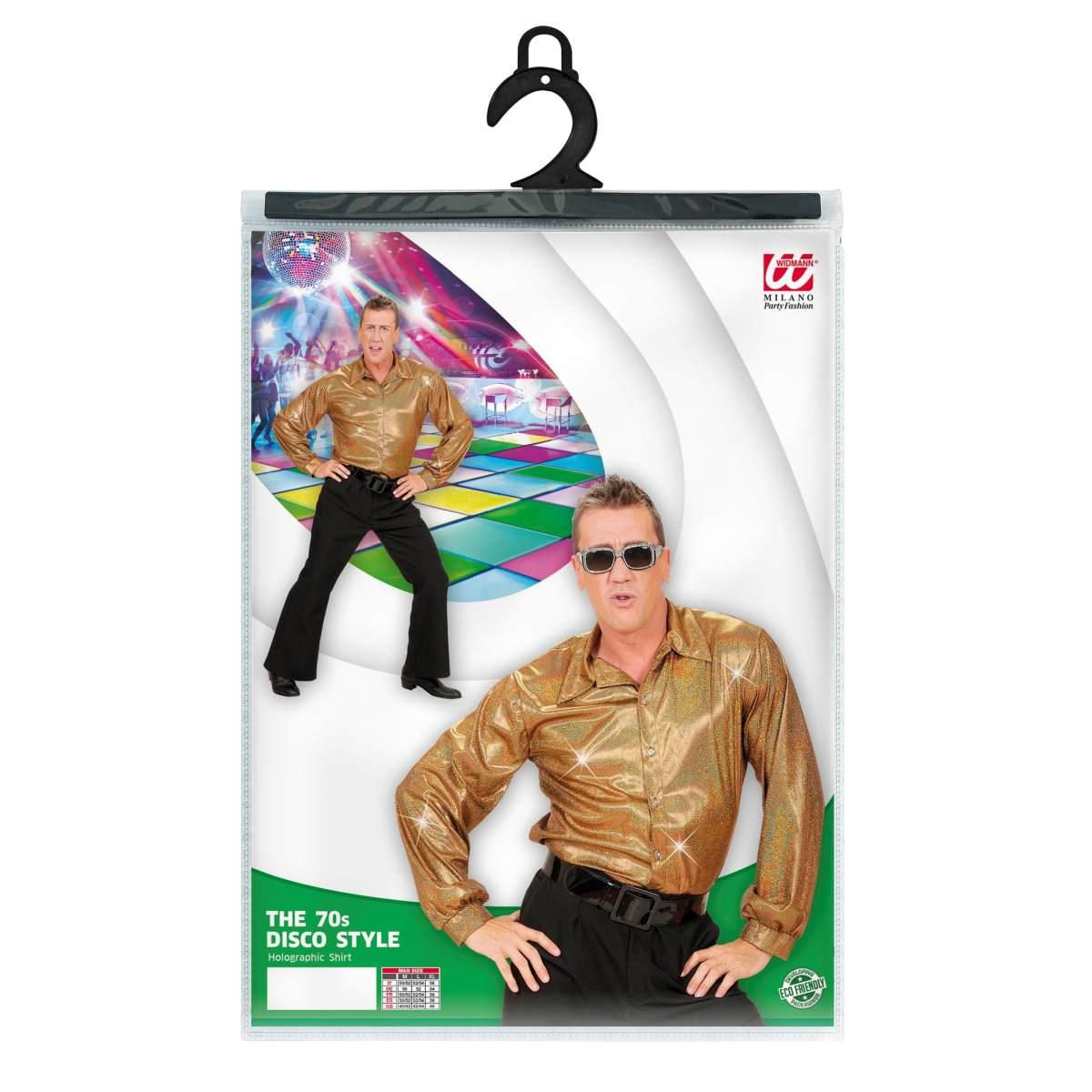 Camicia Oro Olografica Disco |Widmann