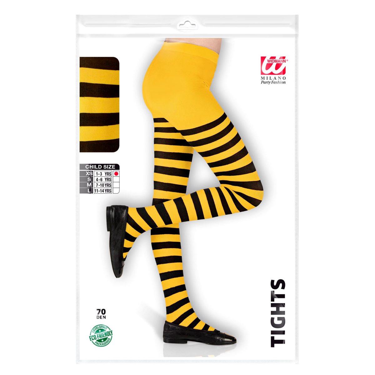 Collant Righe Ape Nere Gialle |Widmann