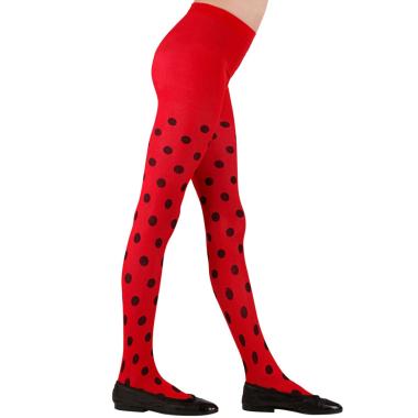 Collant Pois Coccinella Nere Rosse |Widmann
