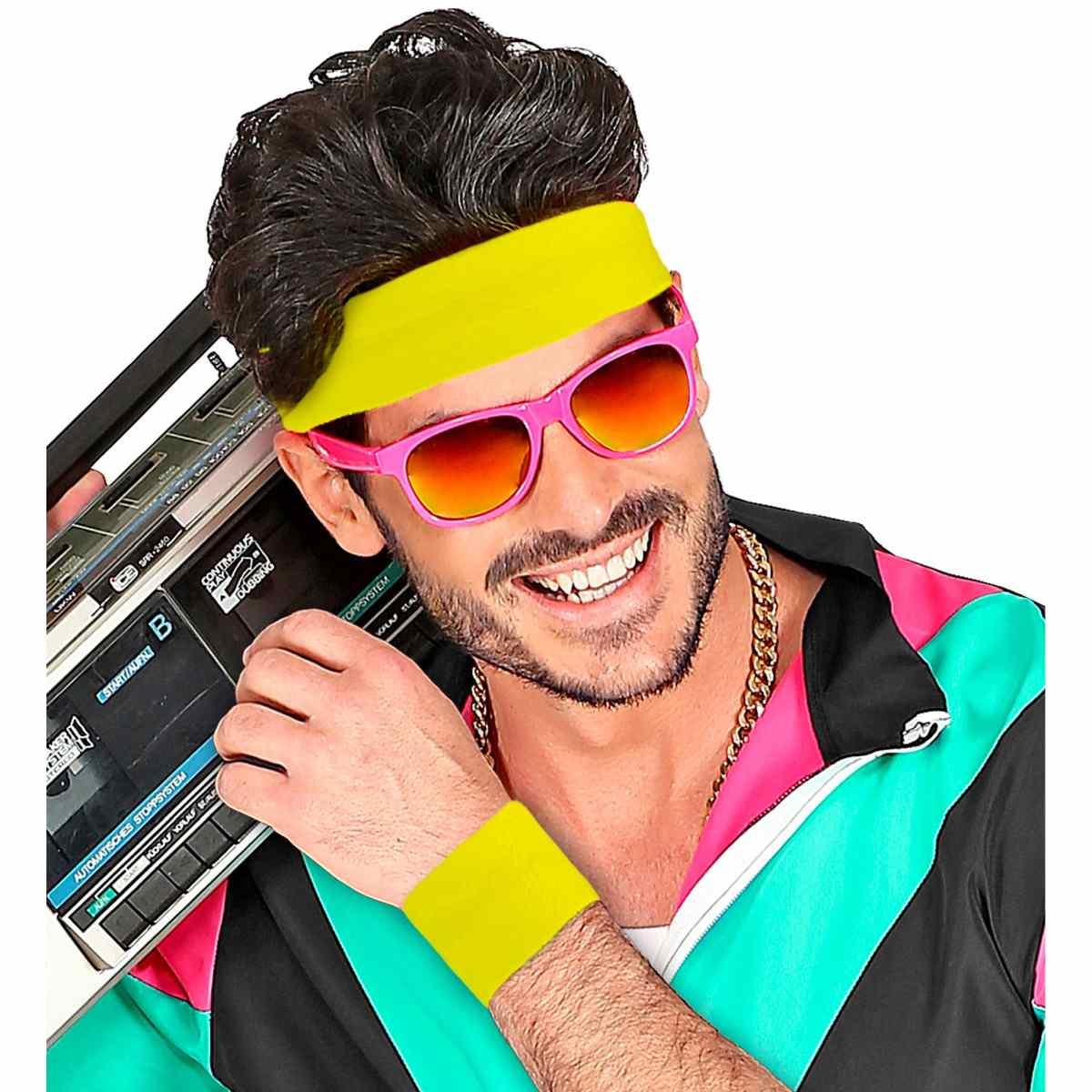 Polsini Giallo Fluorescente Set pz.2 |Widmann