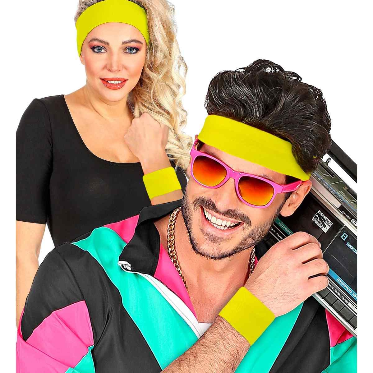 Polsini Giallo Fluorescente Set pz.2 |Widmann